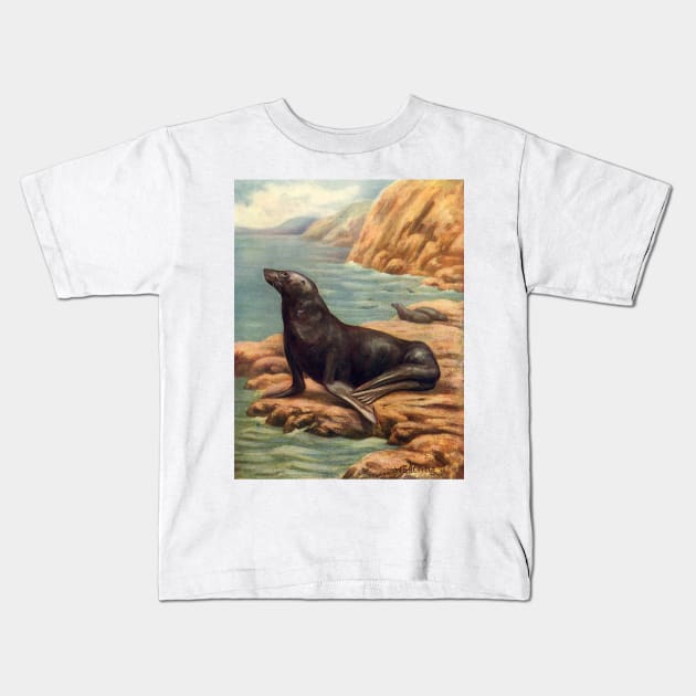 California Sea Lion Kids T-Shirt by MasterpieceCafe